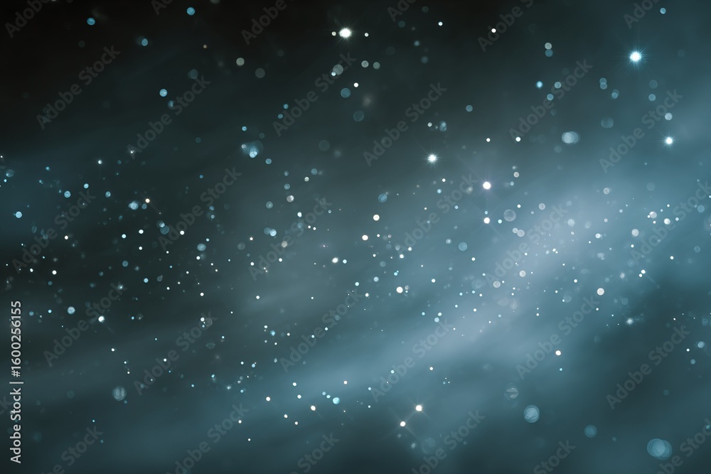Canvas Prints stars and light particles create a mesmerizing cosmic effect in a dark sky during night time