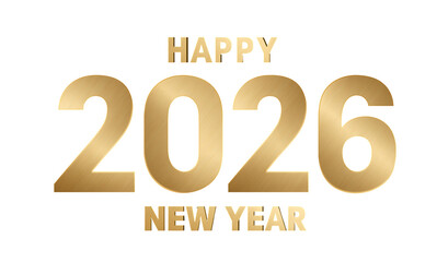 Golden Year Celebration isolated on a transparent background