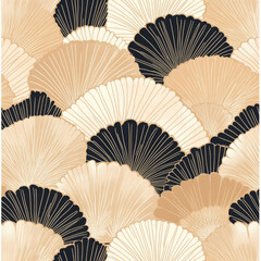 Traditional batik pattern with geometric shapes in neutral tones, background
