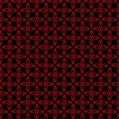 Print  Abstract Seamless repeating  floral  pattern textured geometric black , red  background vector  modern simple wallpaper, tile , wallpaper, fabric, textile, cards, covers ,banners ,branding . 