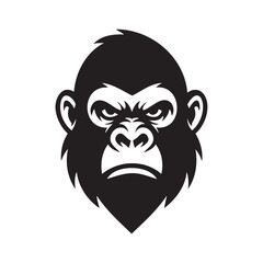 Obraz premium Gorilla Head Mascot Logo