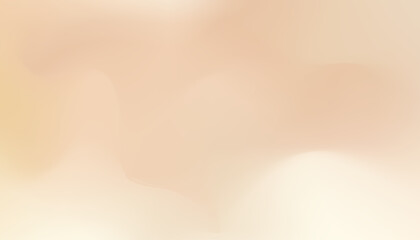 Nude ecru texture. Wavy beige gradient background. Delicate champagne-colored wallpaper in coffee and milk tones. Soft warm pastel background. Vector illustration.