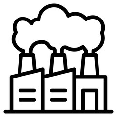 Industry icon in vector illustration