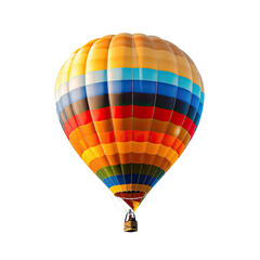 Fototapeta premium Colorful hot air balloon against black background (11)