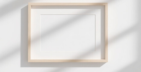 blank photo frame on white background