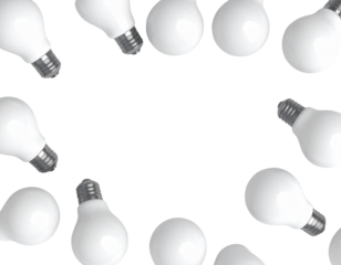 light bulb on black background