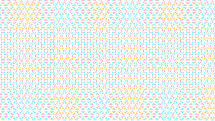 Repeating diamond pattern made of small colorful dots on a white background in a seamless design