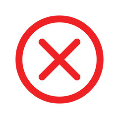 Obraz premium Red Cross mark icon
