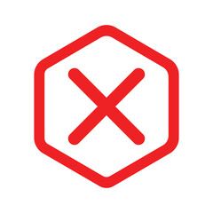 Fototapeta premium Red Cross mark icon