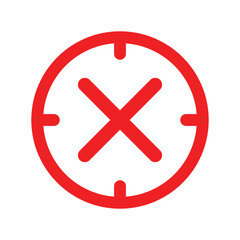 Obraz premium Red Cross mark icon