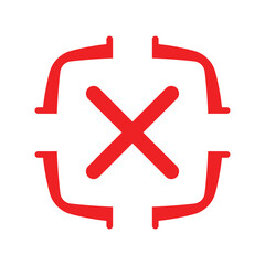 Obraz premium Red Cross mark icon