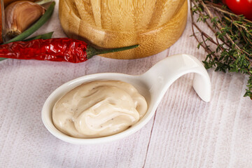 Burger sauce in the bowl