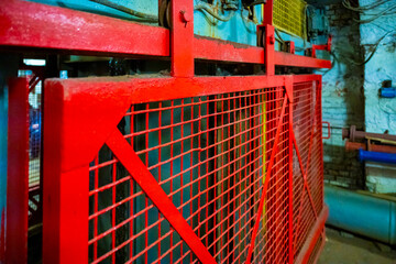 A gate in the pit bottom of a black coal mine