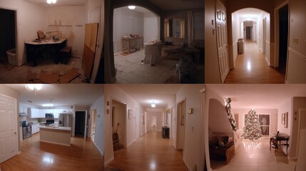 Interior home renovation progress
