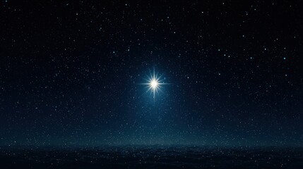 Starry night, bright star