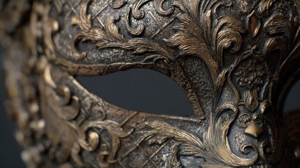Ornate Venetian mask detail