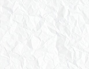 Obraz premium White crumpled paper texture with a wrinkled and creased pattern, perfect for a vintage or grunge background design