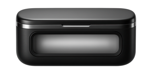 Lightweight UV sterilizer case for personal care items in a gym bag.