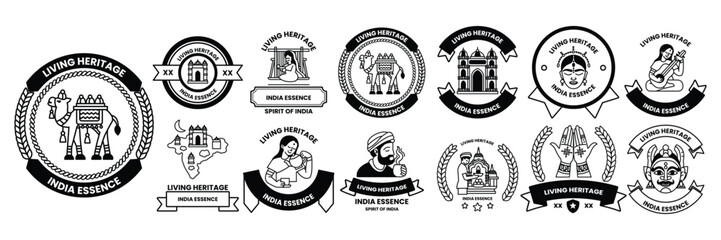 collection of symbols and icons that represent different cultures