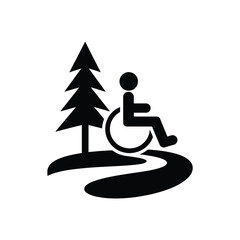 Accessible nature trail for wheelchair users © MSTTARZINA