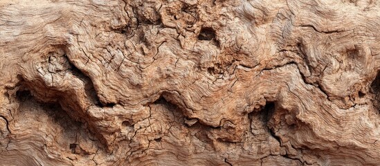 Detailed Texture of Wooden Burlwood Stump