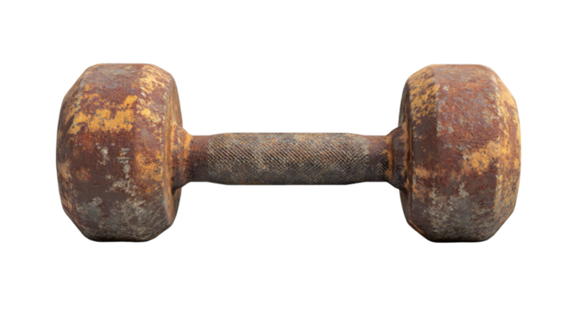 Generated title for u2466732529_A_rusty_iron_dumbbell_with_patina_100357.png