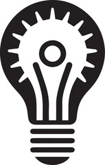 Black and White of  Lightbulb