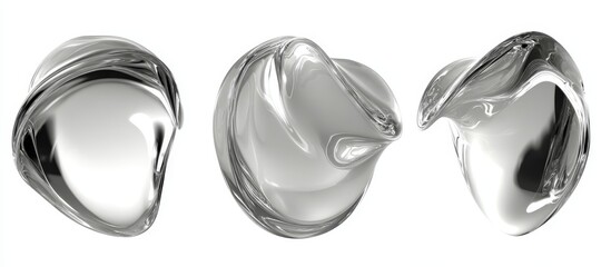 Set of 3d fluid liquid amorphous glasses