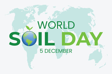 World Soil Day observed on December 5. Vector illustration