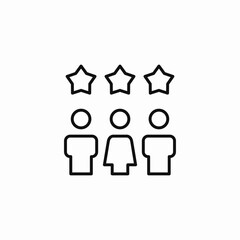 people star rating icon sign vector