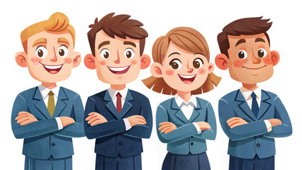 Vector set of male and female lawyers in professional suits holding law books, briefcases, or documents. Legal character illustration for justice, law firm, and courtroom themes