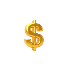 Obraz premium Shiny golden dollar symbol dollar sign currency