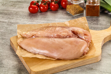 Fresh raw Chicken breast fillet