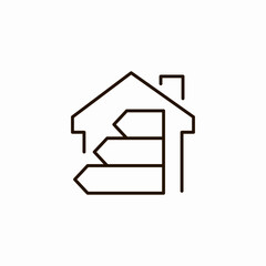 house energy efficiency icon sign vector