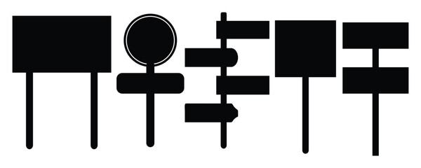  Signal tables road Direction concept signpost editable. traffic symbols, stopping boards. signpost with arrows in different directions. 