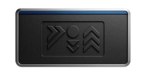 Rectangular rear splash guard with embossed logo and rubberized surface