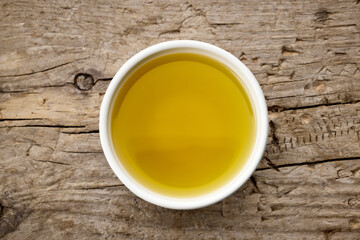 bowl of olive oil
