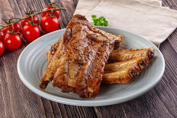 Steamed pork ribs with spices