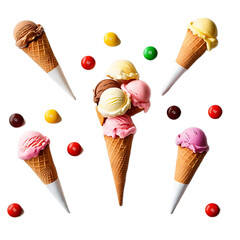 set of ice cream