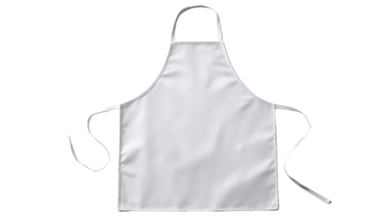 Chef apron with adjustable neck strap background isolated on a Transparent background, PNG file.