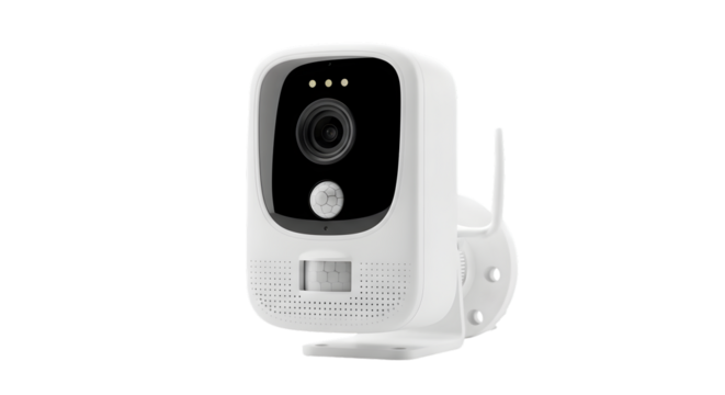 security camera device – white background