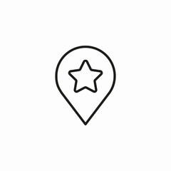 favorite location marker icon sign vector