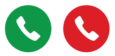 Red glossy 3D phone icon button for web contact and communication