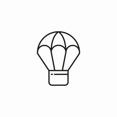 Obraz premium hot air balloon icon sign vector
