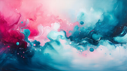 Obraz premium Fluid Colors Flowing Abstract Art