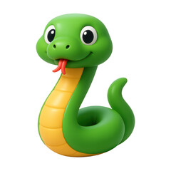 Fototapeta premium PNG Cute cartoon snake illustration.