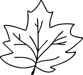 계절 가을 단풍 나뭇잎 라인드로잉 색칠공부(fall leaves line drawing coloring)