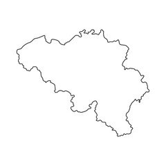 Belgium map icon
