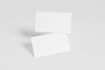 Blank business card mockup
