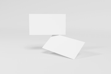 Blank business card mockup